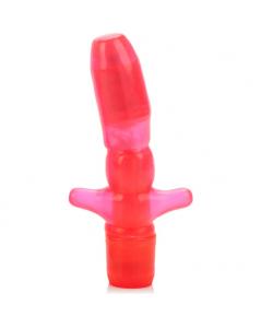 VIBRADOR ANAL FORMA T ROSA