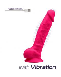 SILEXD MODELO 1 PENE REALiSTICO CON VIBRACIoN 215CM ROSA