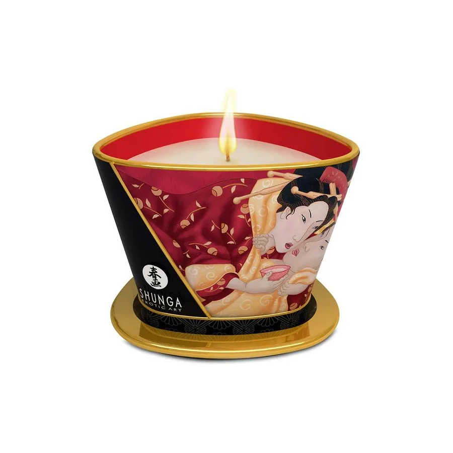 SHUNGA Vela de Masaje fresa 170 Ml